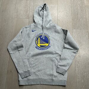 Nike Golden State Warriors hoodie heather gray size L Large Steph curry NBA
